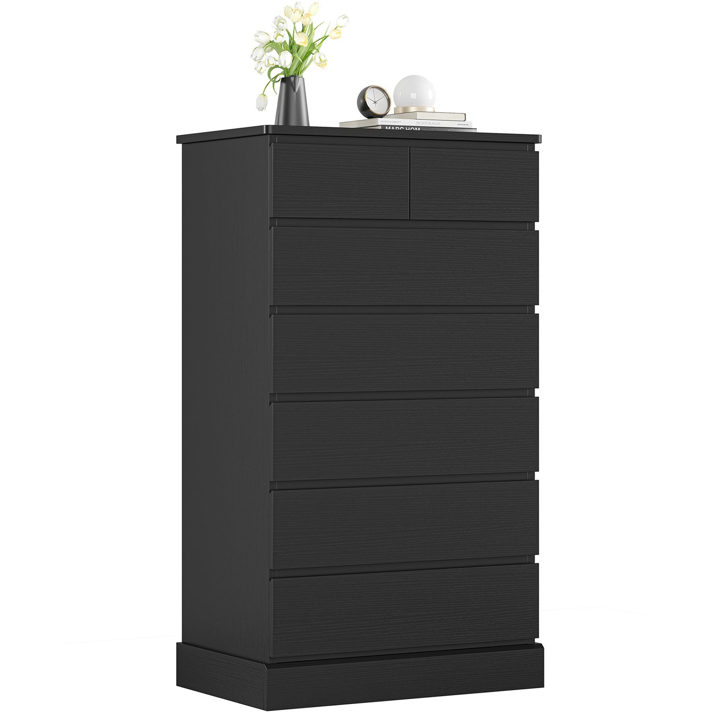 Hasuit | 51.8 Inch Tall Dresser with 7 Drawers High Chest of Drawers Storage Organizer for Closet Modern Taller Clothes Storage Tower