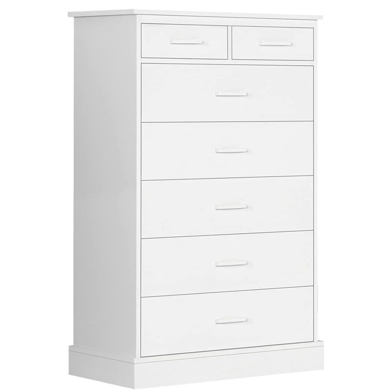 Hasuit White Dresser Tall 7 Drawer Dresser with Sturdy Base