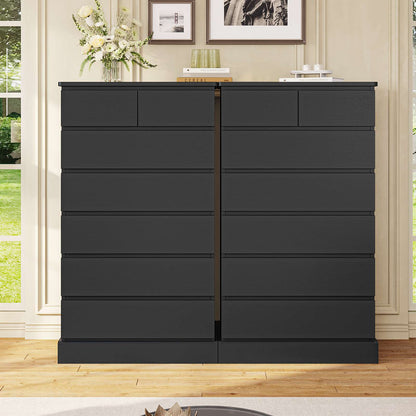 Hasuit | 51.8 Inch Tall Dresser with 7 Drawers High Chest of Drawers Storage Organizer for Closet Modern Taller Clothes Storage Tower