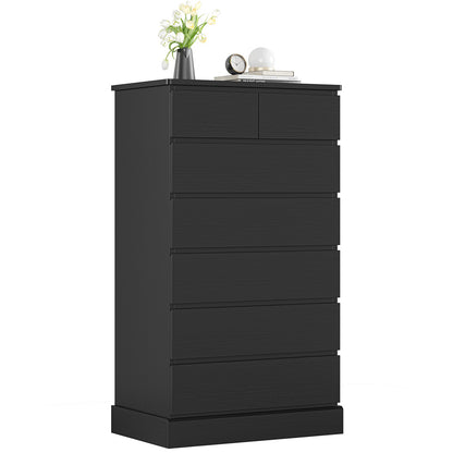 Hasuit | 51.8 Inch Tall Dresser with 7 Drawers High Chest of Drawers Storage Organizer for Closet Modern Taller Clothes Storage Tower