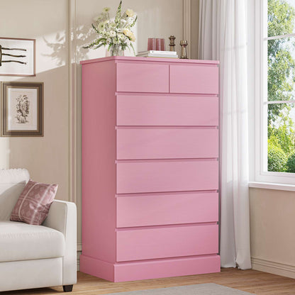 Hasuit | 51.8 Inch Tall Dresser with 7 Drawers High Chest of Drawers Storage Organizer for Closet Modern Taller Clothes Storage Tower