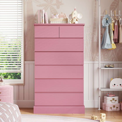 Hasuit | 51.8 Inch Tall Dresser with 7 Drawers High Chest of Drawers Storage Organizer for Closet Modern Taller Clothes Storage Tower