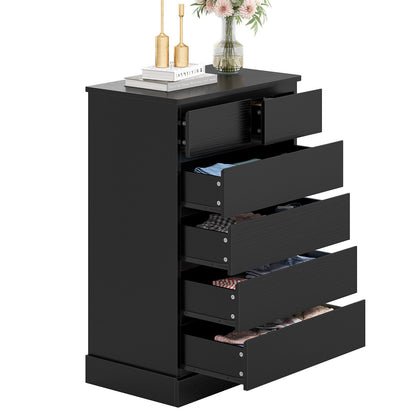 Hasuit | 40 Inch Dresser with 6 Drawer Tall Chest of Drawers Storage Organizer for Closet Modern Clothes Storage Tower