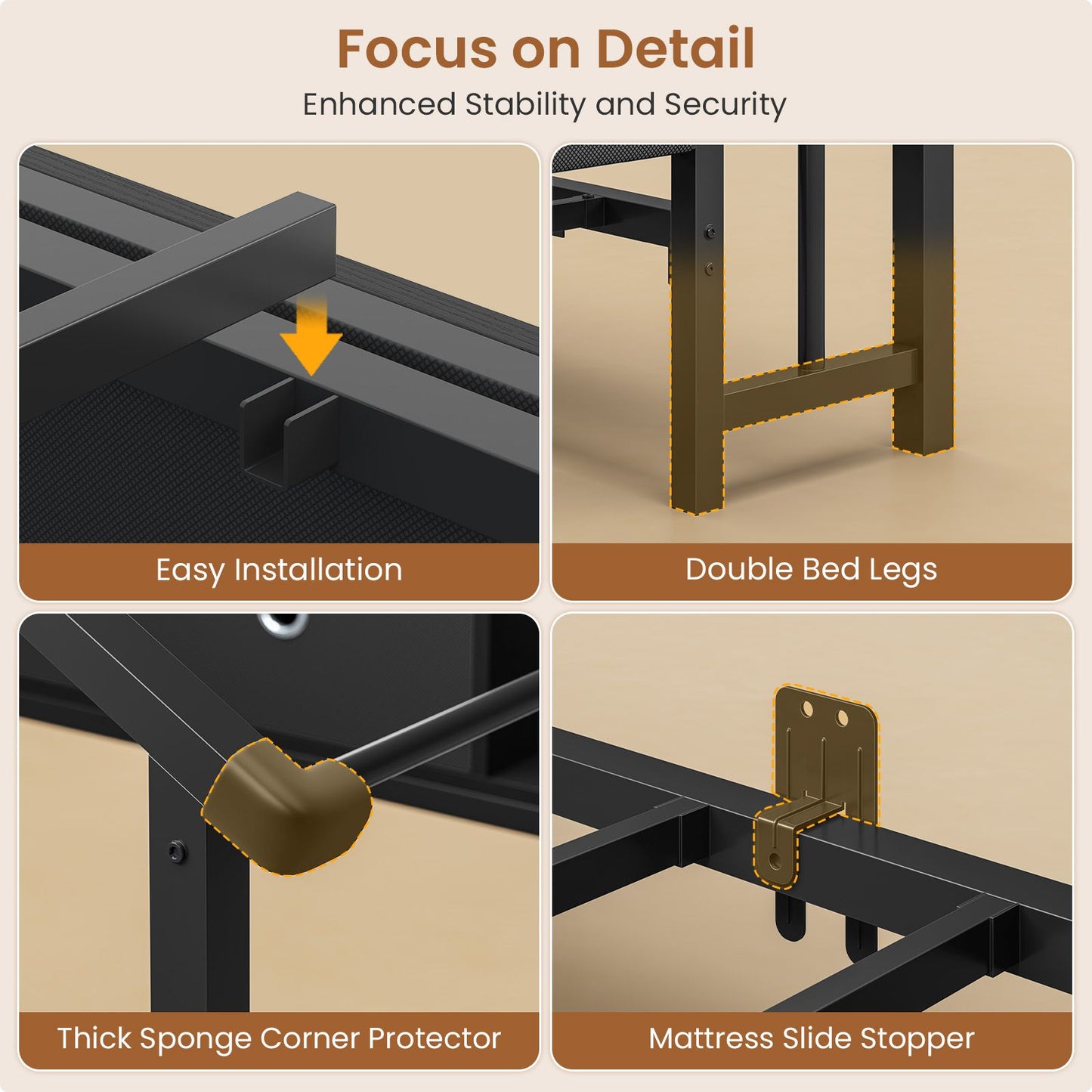 Hasuit | Corner Twin Bed Frame with Charging Station & LED Light & Globe String Light House Shaped Metal Beds with Drawer & Bookcase Corner Bed with Upholstered Headboard