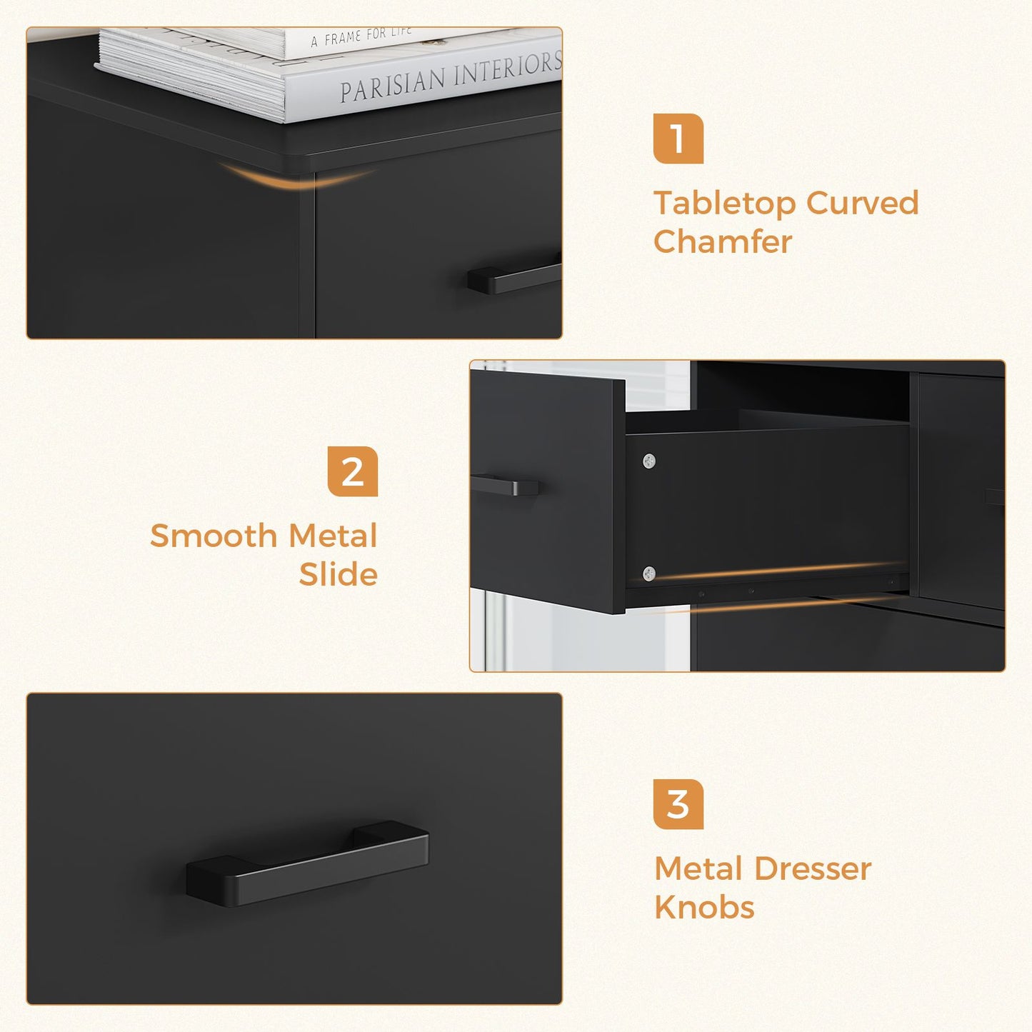 Hasuit | 55.6 Inch Tall 7 Drawers Dresser Large Chest of Drawers with Modern Wooden Vertical Storage Clothes Closet Organizer