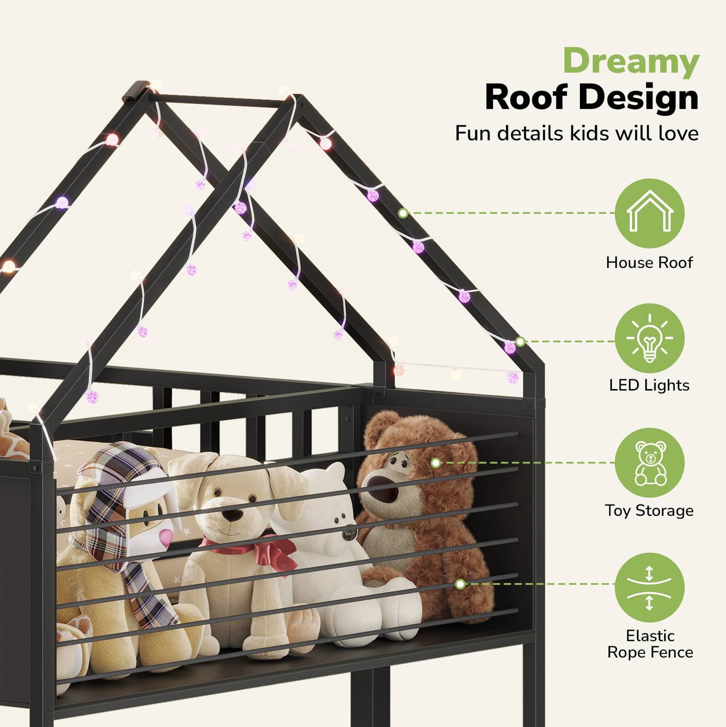Hasuit | Twin Over Twin Bunk Bed with 3 Under Bed Drawers and Bookshelf for Kids Bunk Bed with Globe String Lights and Padded Stool