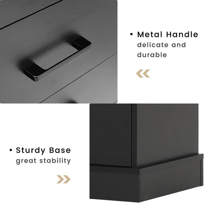 Hasuit Black 6 Drawer Double Dresser for Bedroom, Wood Storage Tower Clothes Organizer, Wide Chest of 6 Drawers, Large Storage Cabinet, Dresser with Sturdy Base for Bedroom, Hallway, Entryway