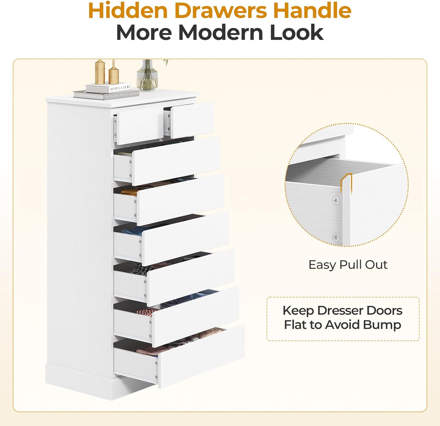 Hasuit 8 Dresser for Bedroom