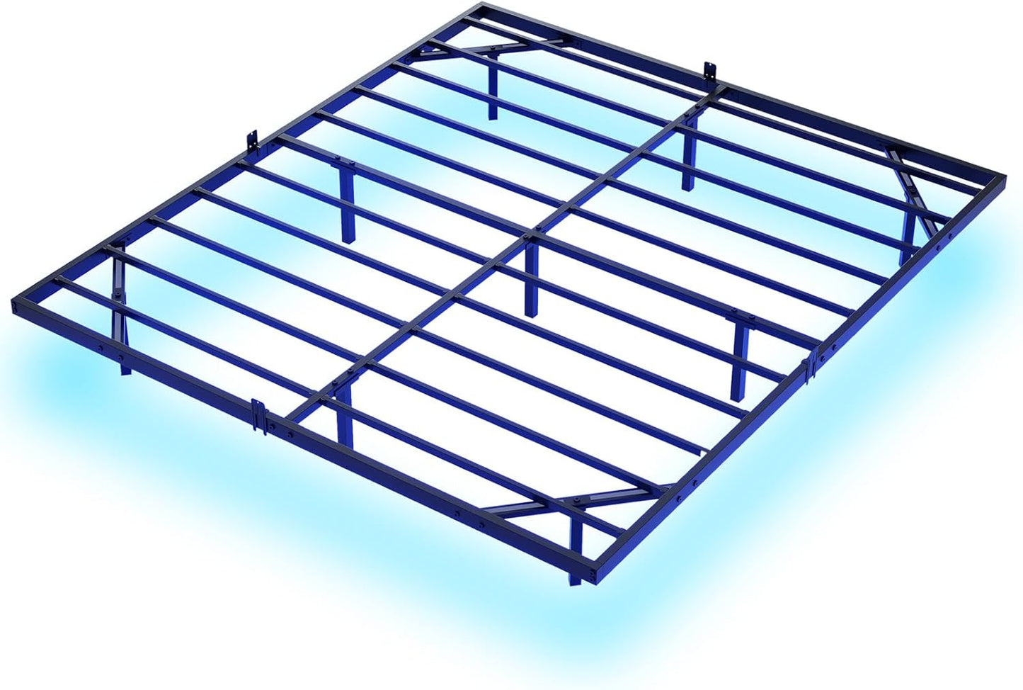 Hasuit Full Bed Frame w/ LED Lights & Metal Platform – No Box Spring, Easy Assembly