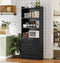 Hausuit Black Bathroom Cabinet with Drawers