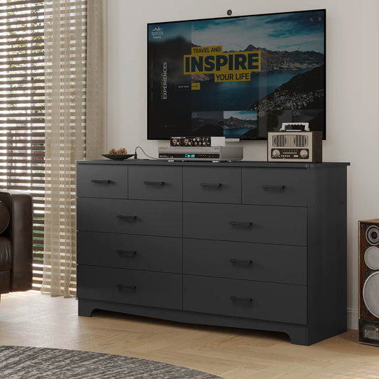 Hasuit Drawers Dresser for Bedroom, Long Dresser TV Stand for Living Room